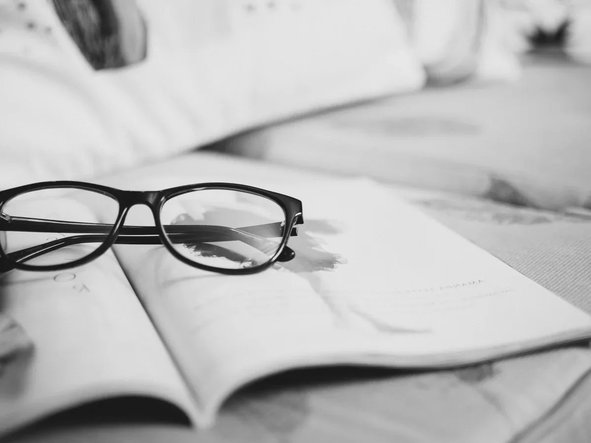Index Reader on an open book