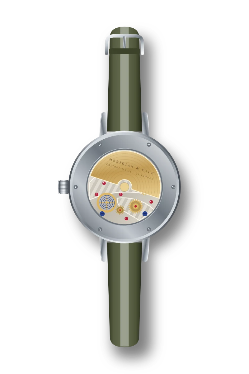 Harbour Field 38, caseback