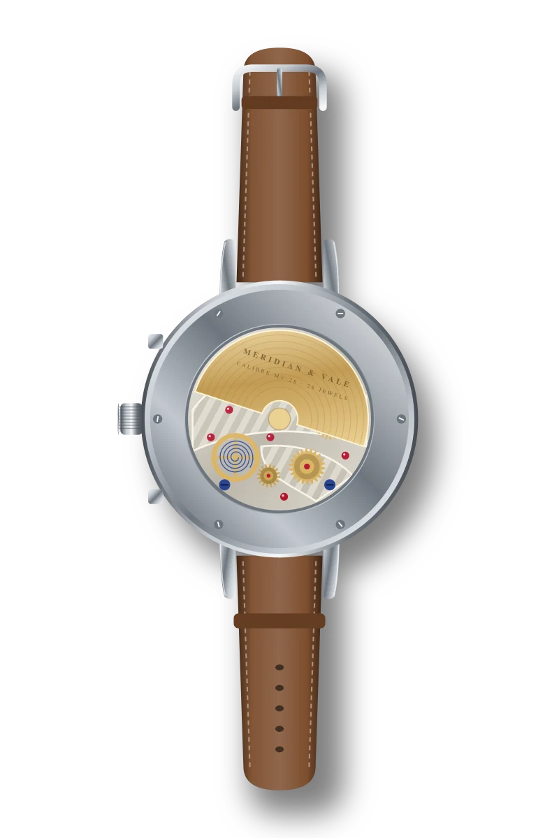 Paddock Chronograph, caseback