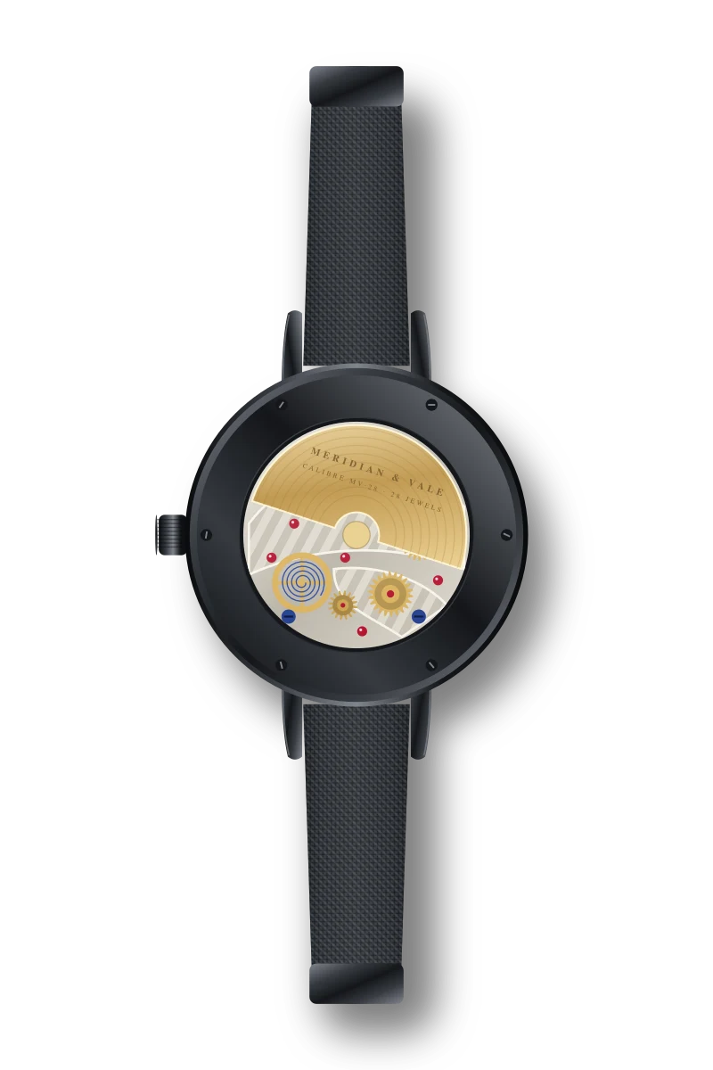 Obsidian 40, caseback