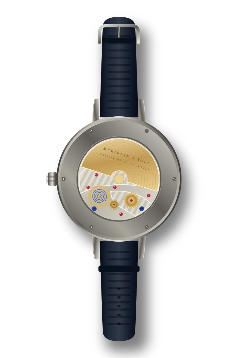 Abyssal Titanium, caseback