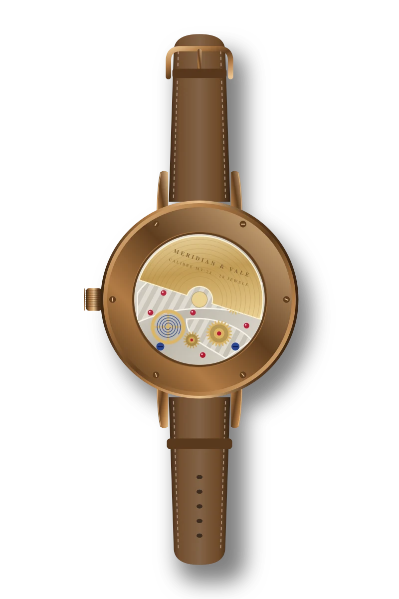 Reef Bronze, caseback