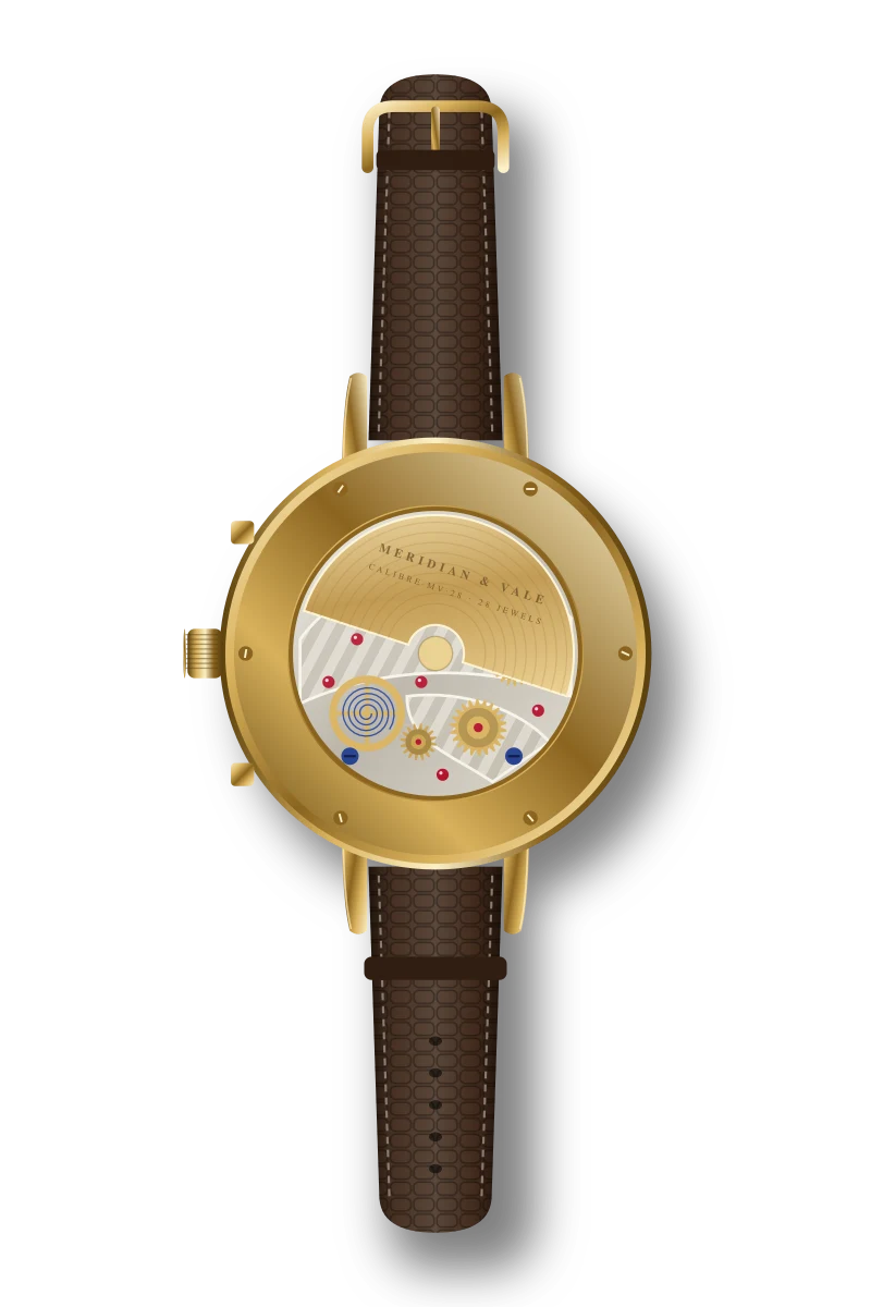 Aurum Chronograph, caseback