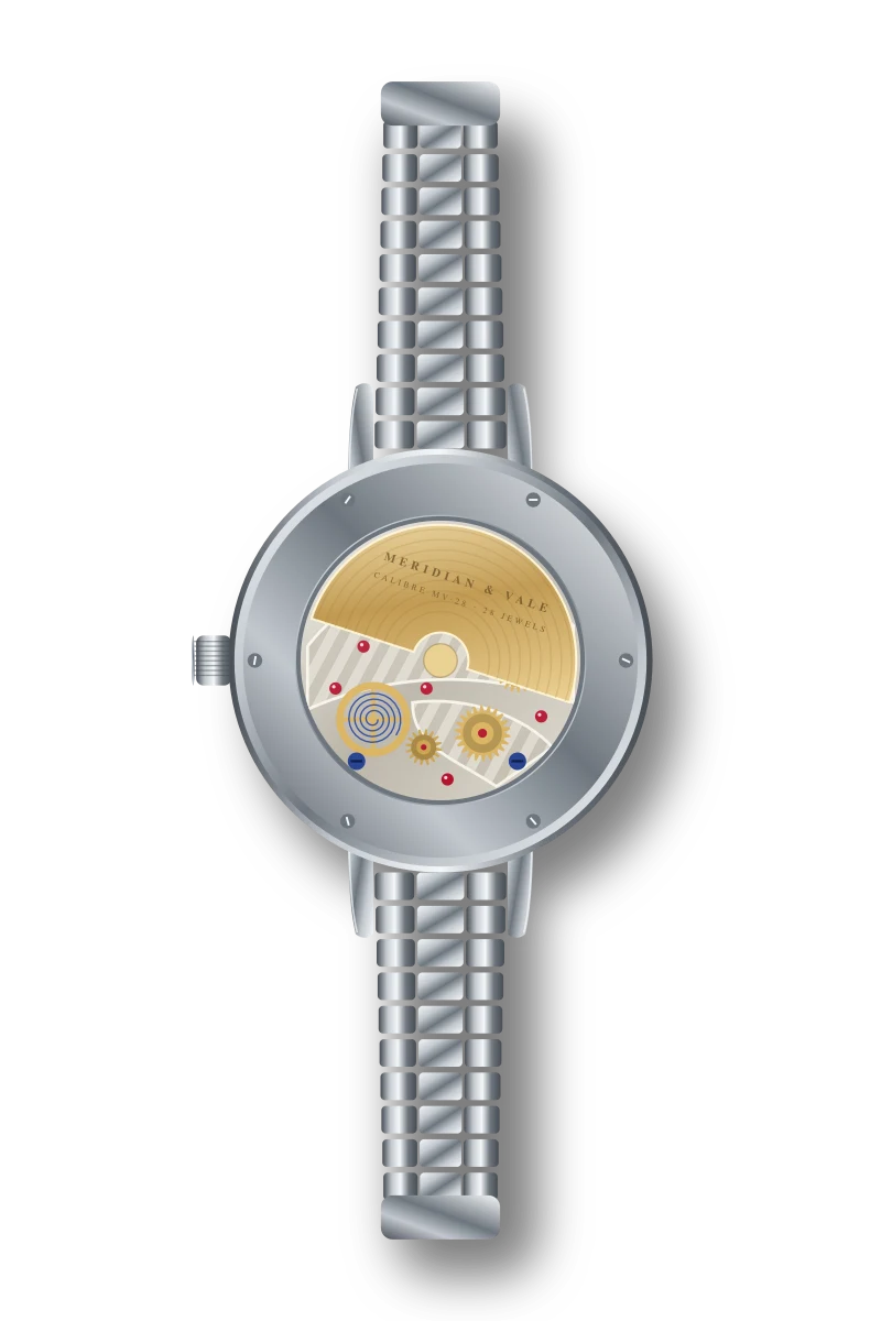 Longitude GMT, caseback