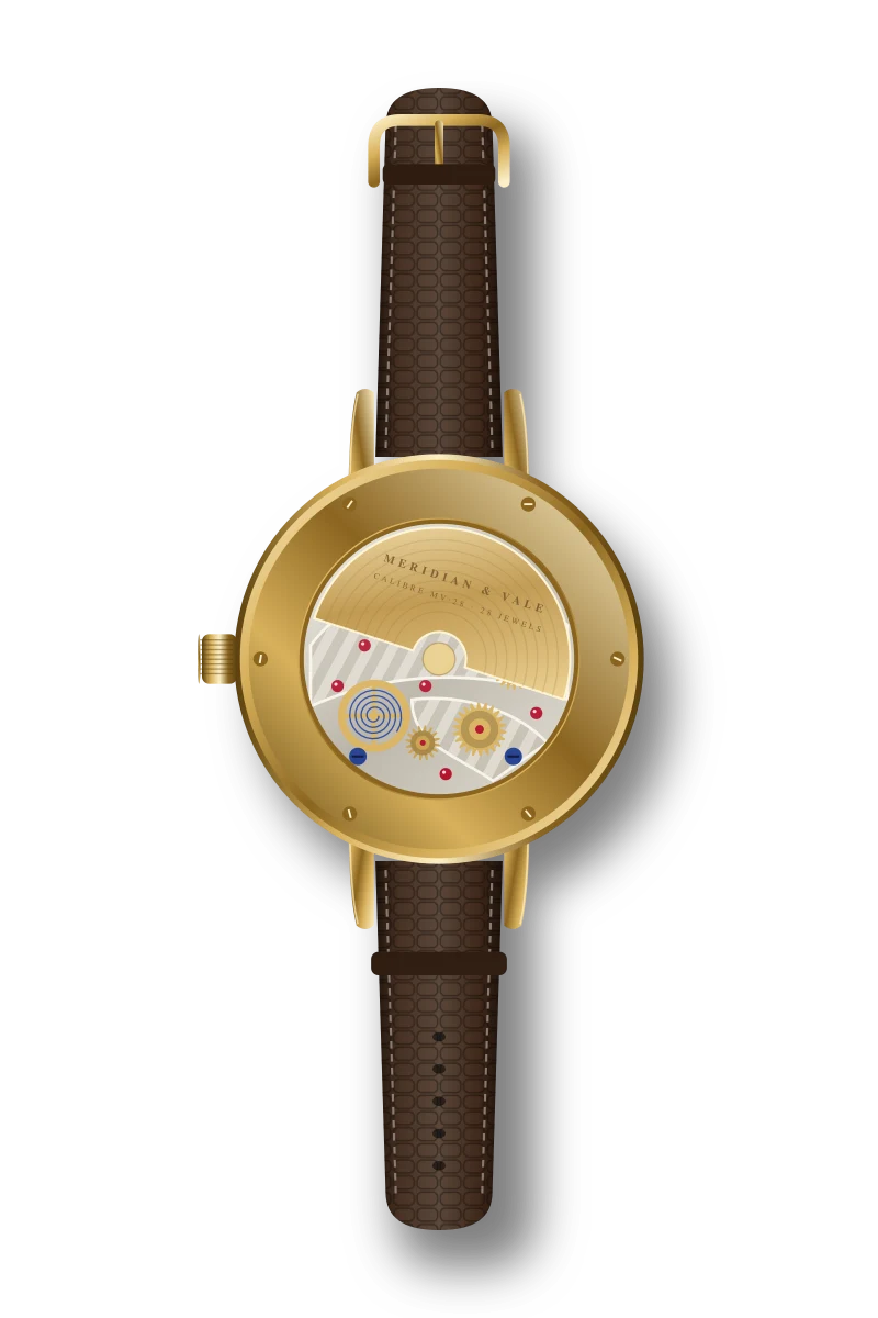 Meridian Moonphase, sapphire caseback
