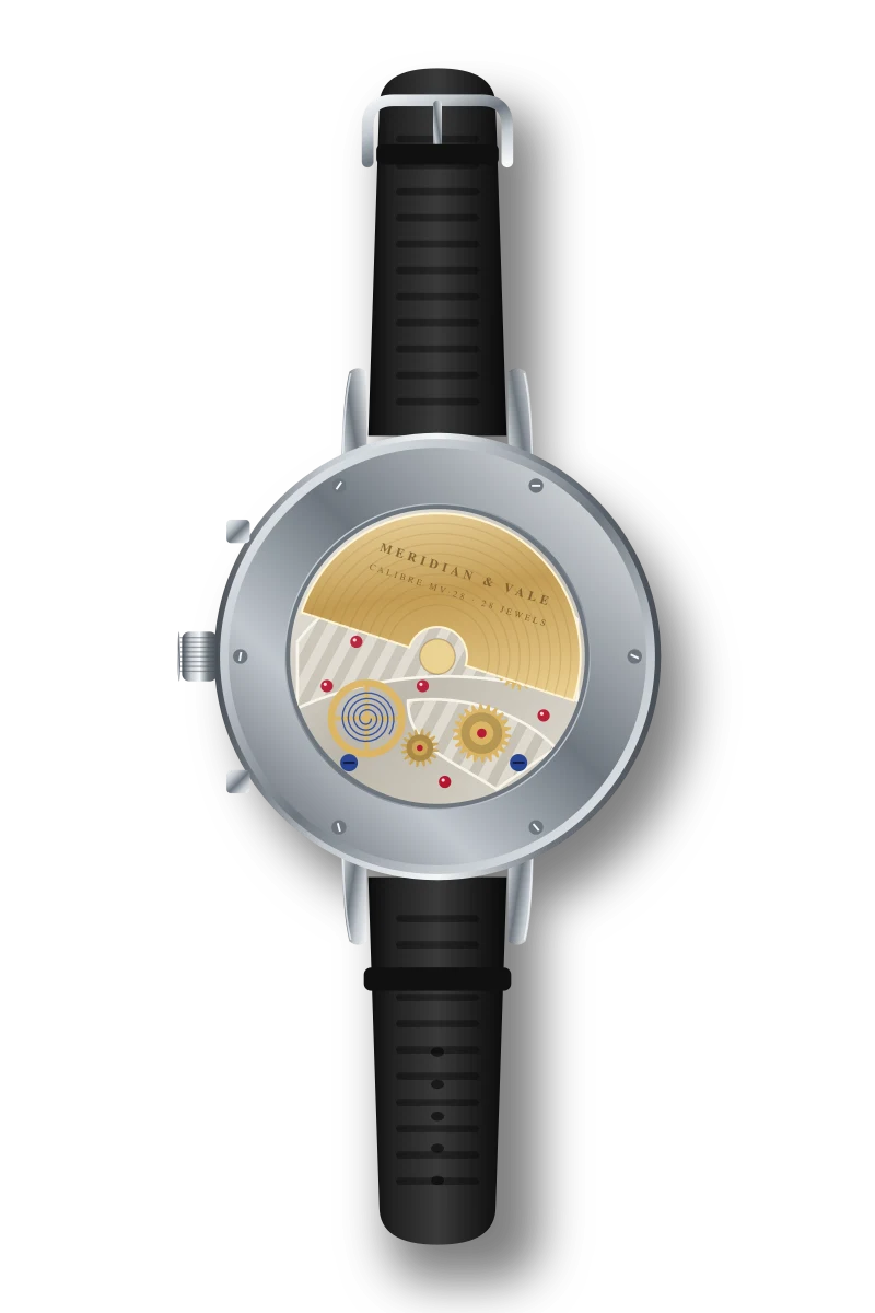 Velocity Chronograph, caseback