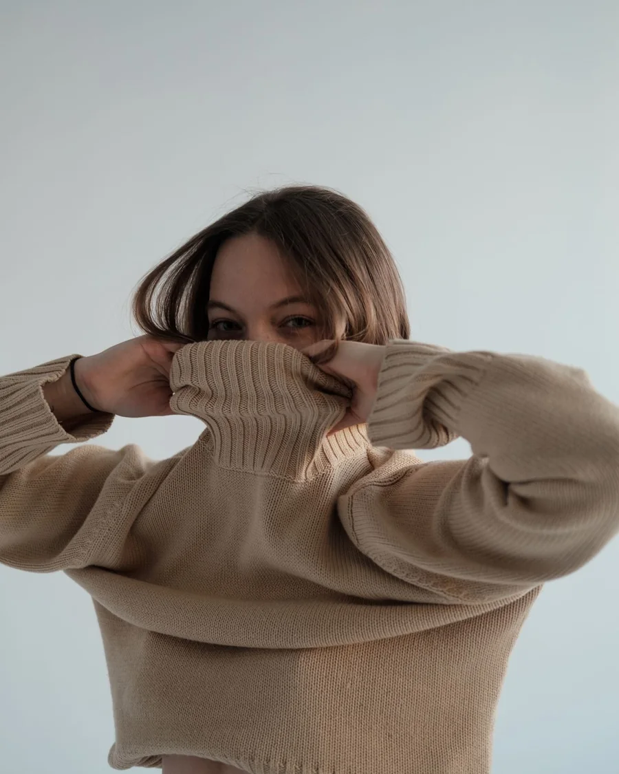Camel Fine-gauge Roll-neck