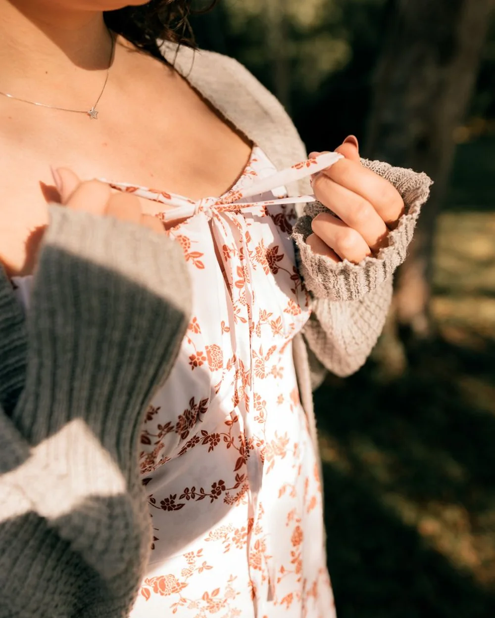 Wild Rose Tie-Front Cami