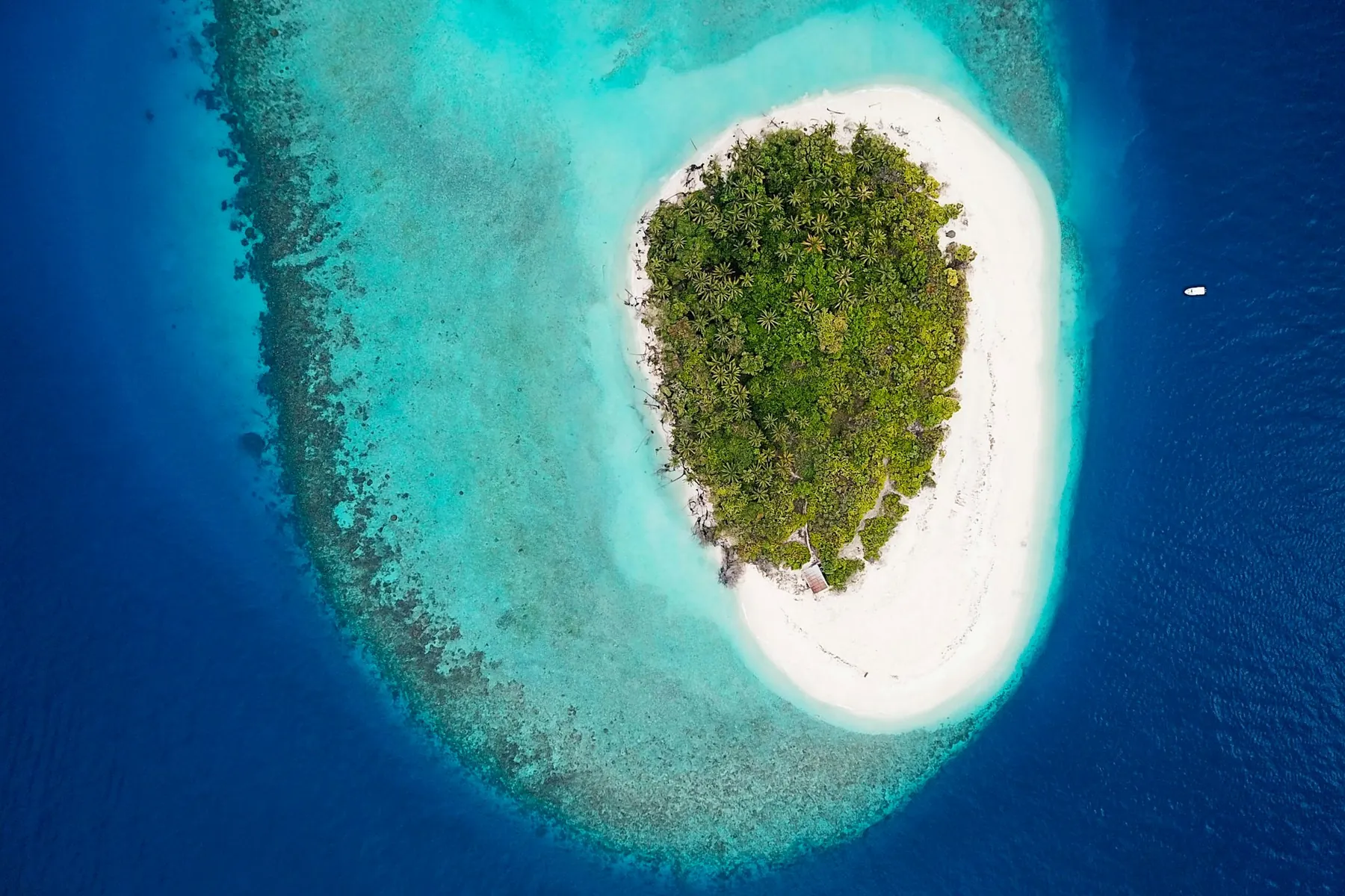 The island from the seaplane