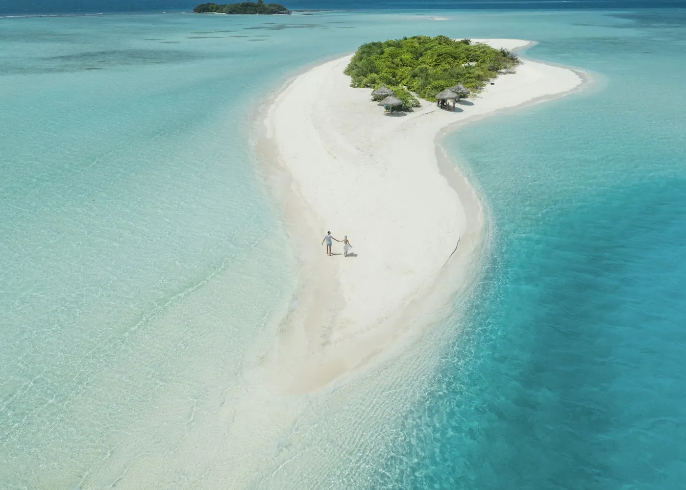 The sandbank at low tide