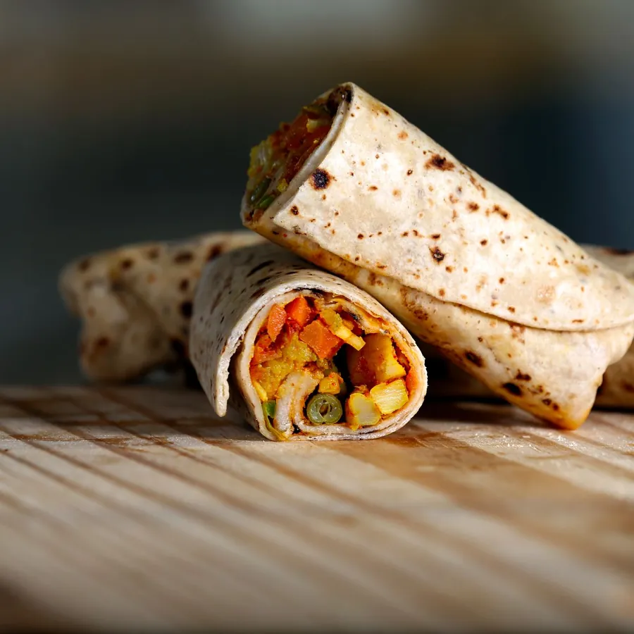 Sabzi Roti Roll