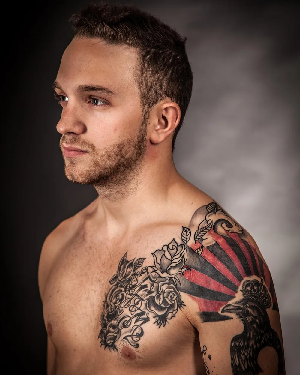 Roses and crow shoulder