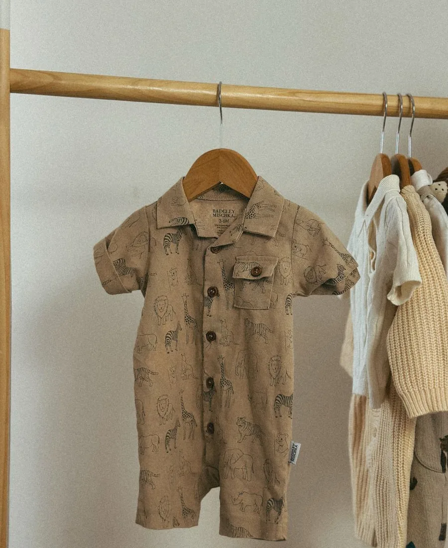 Safari Button Romper