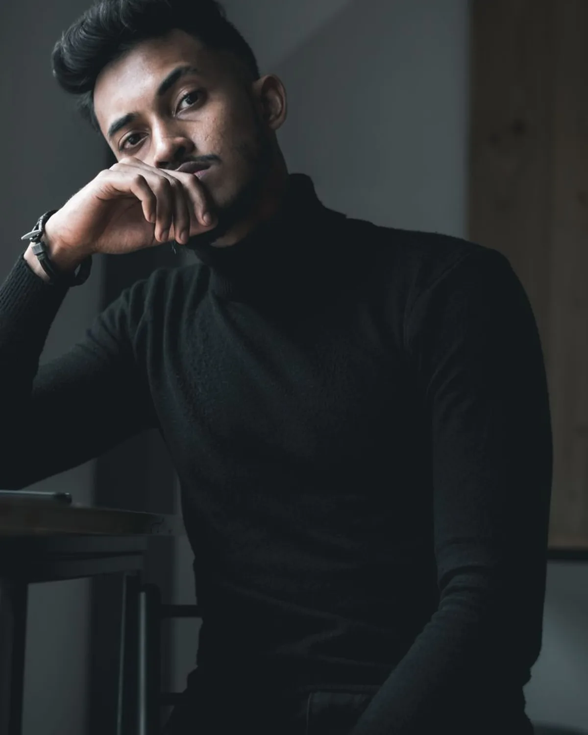 Fine Merino Roll Neck