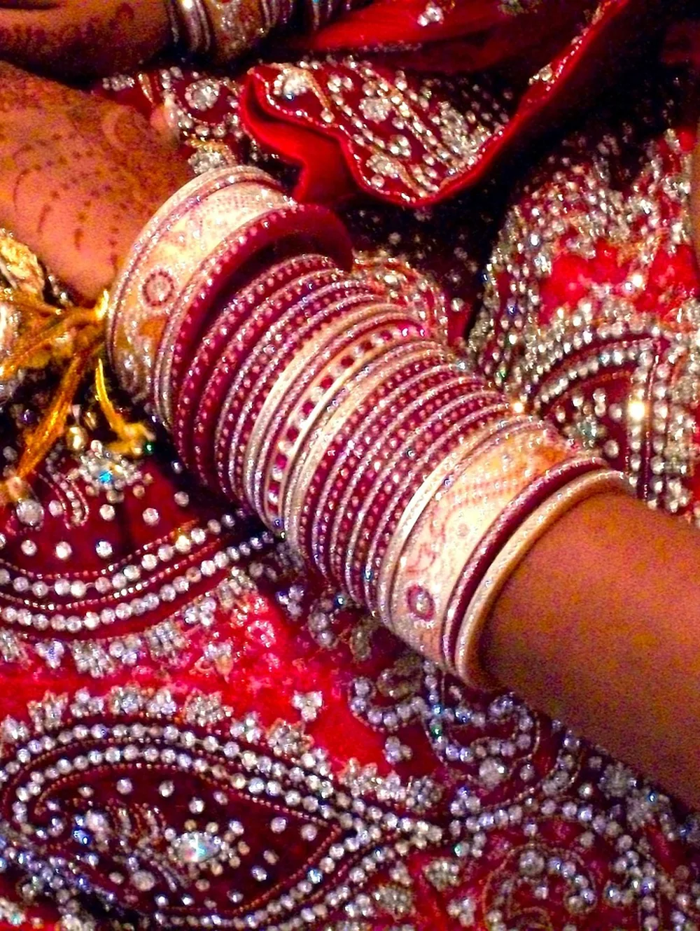 Zardozi handwork, close up