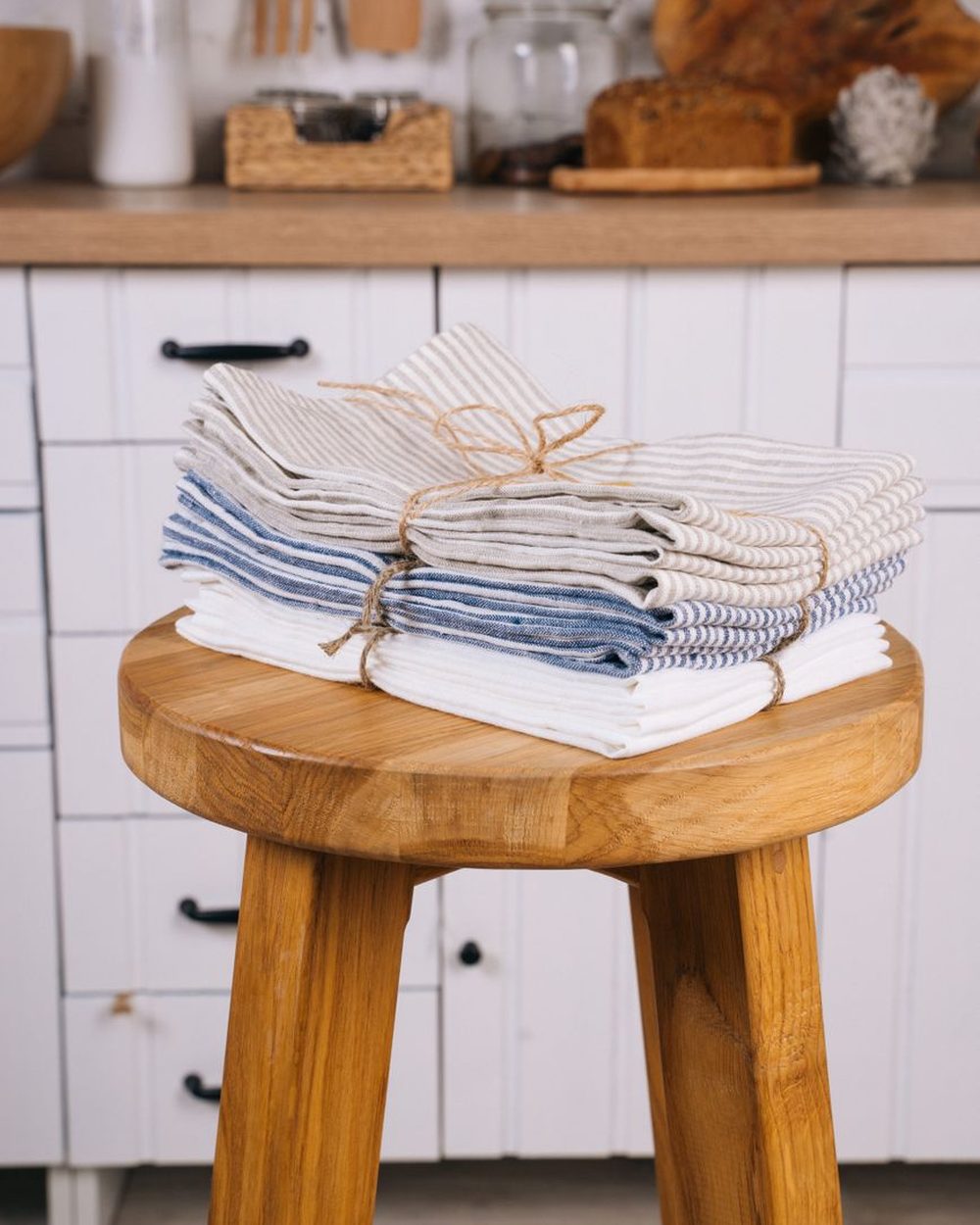 Linen Tea Towels, Set of 3