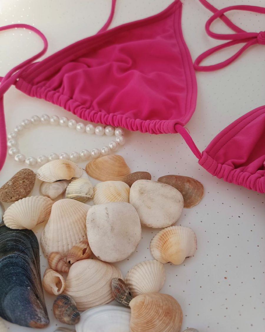 Hibiscus Tie Bikini Set