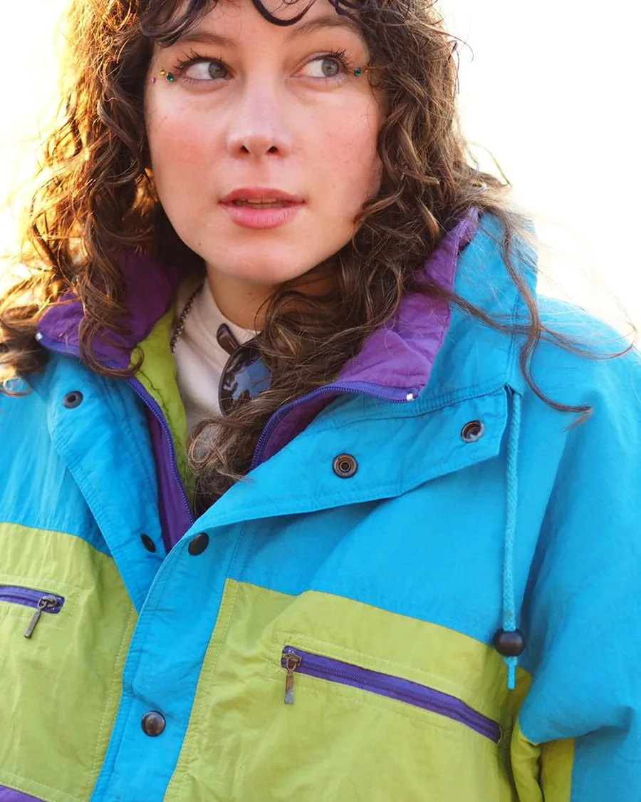 Colour-block Windbreaker