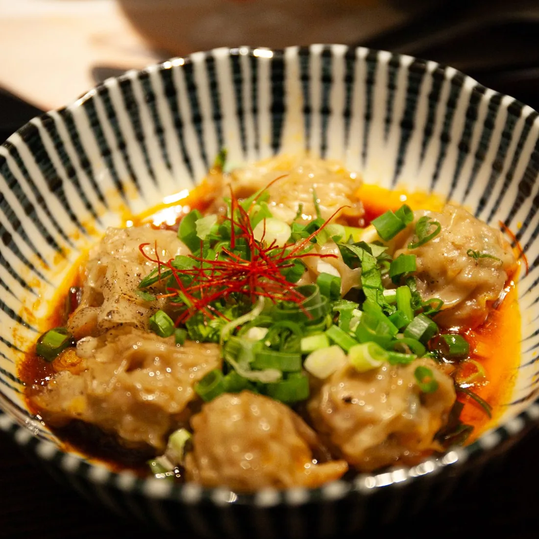 Chilli Oil Chicken Wontons