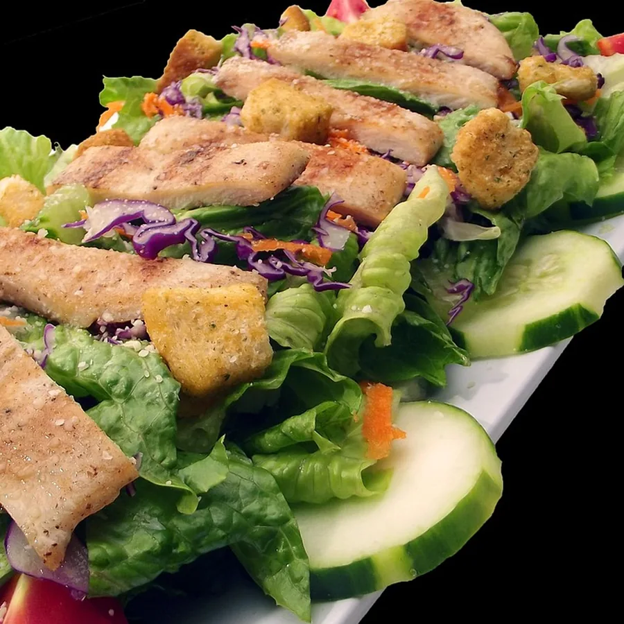 Grilled Chicken Kale Caesar