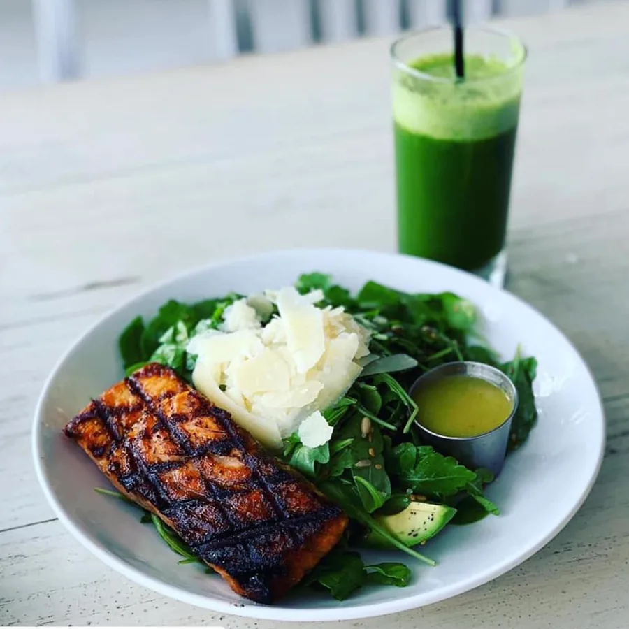 Grilled Fish & Greens Plate