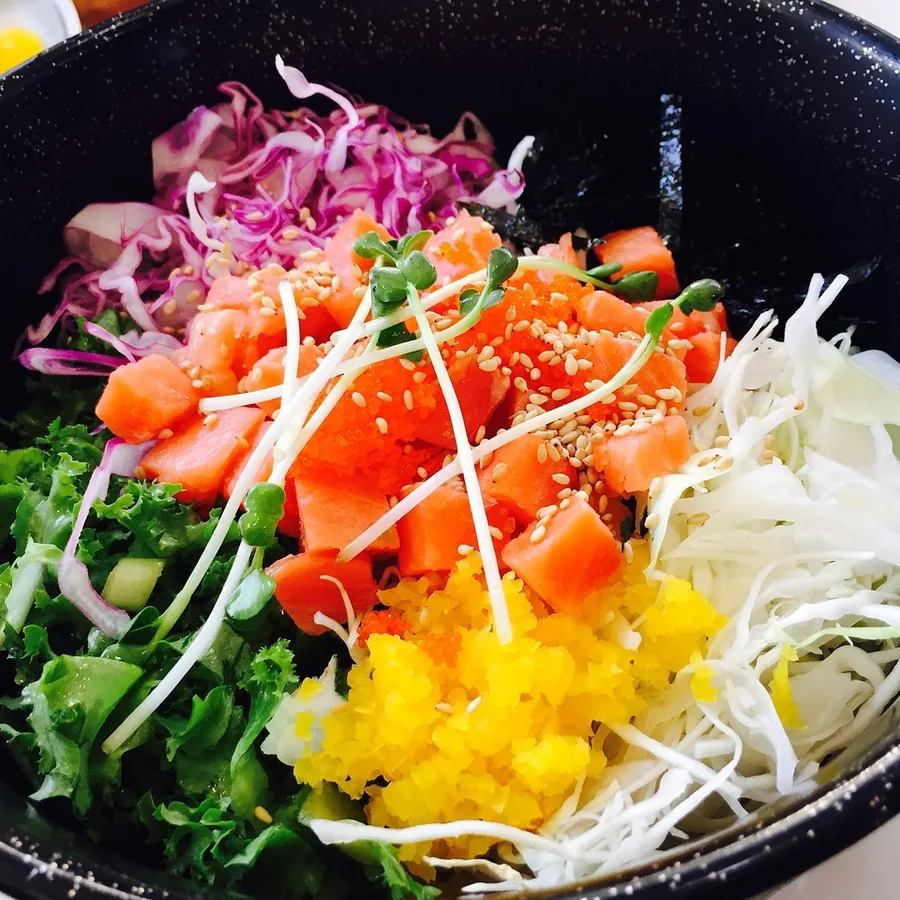 Citrus Salmon Brown Rice Bowl
