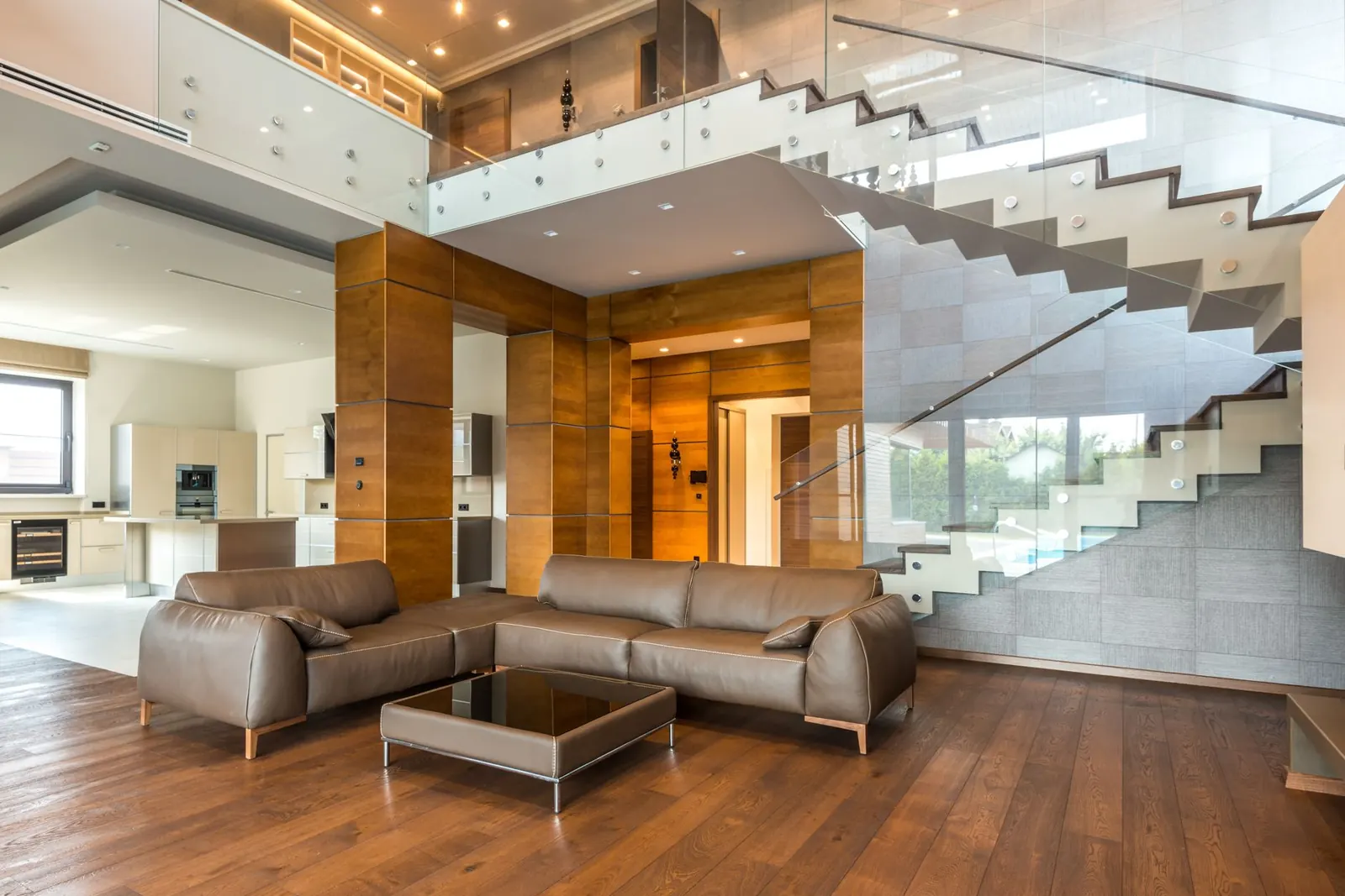 Glass living room