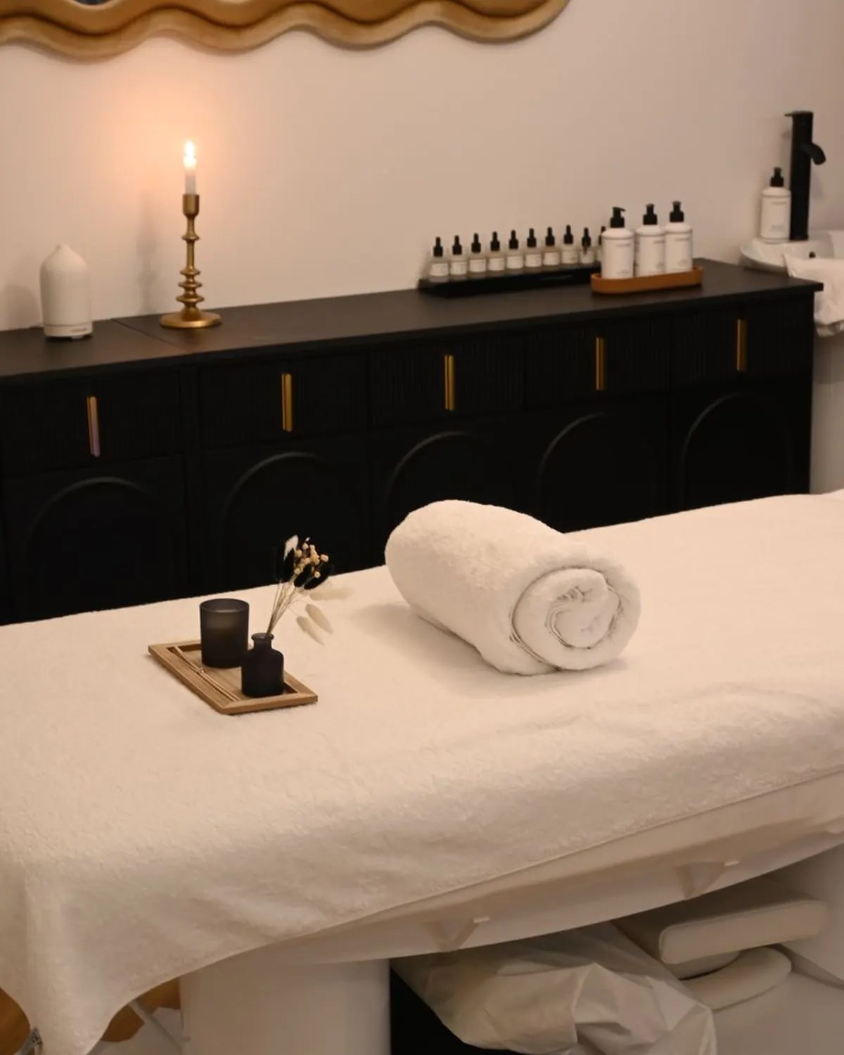 A treatment room in the garden