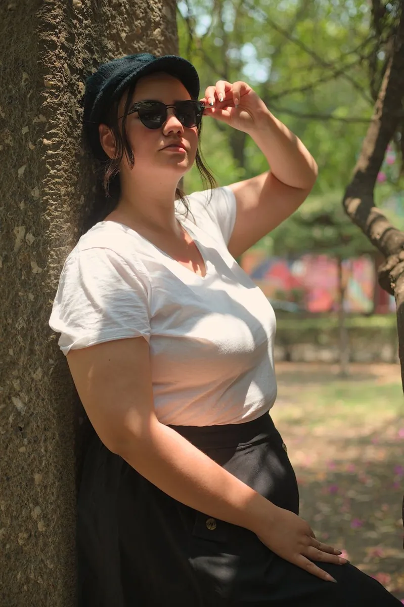A relaxed cotton T-shirt styled for everyday wear