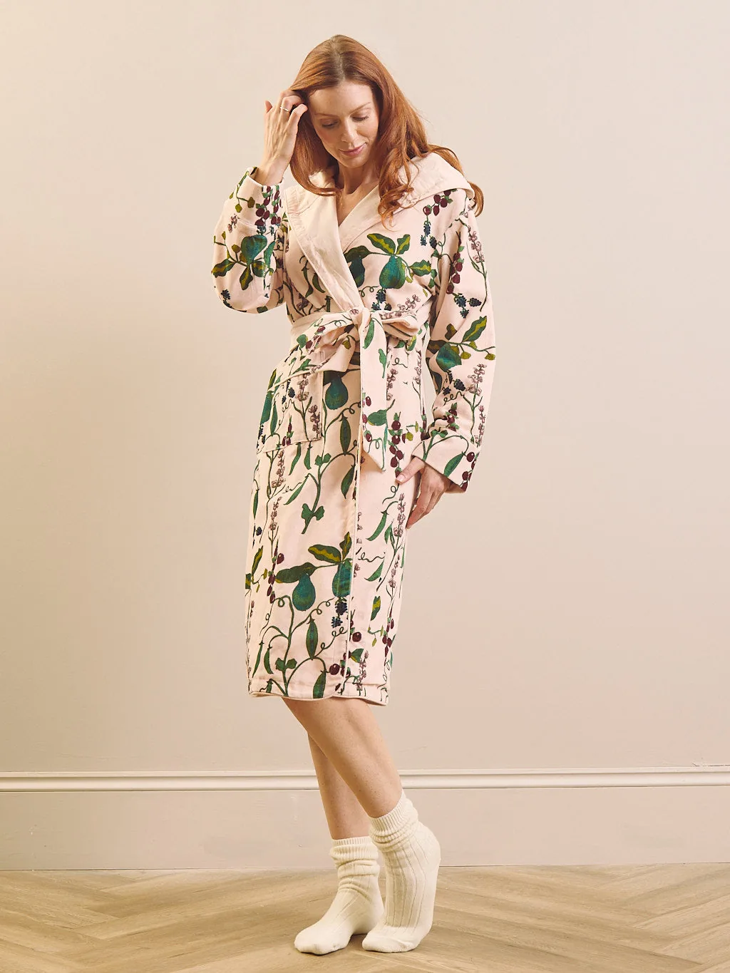 Pretty Pears Velvet Robe