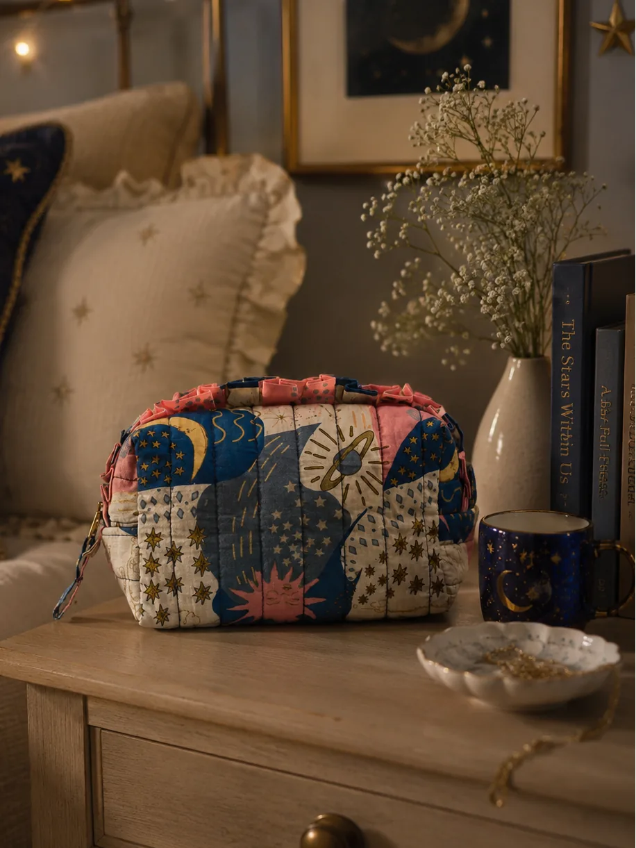 Retro Sky Cosmetic Bag