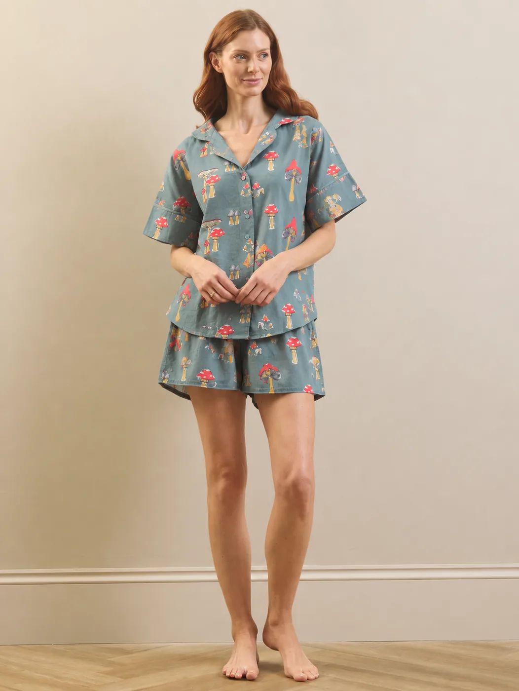 Charcoal Mushroom Short Set