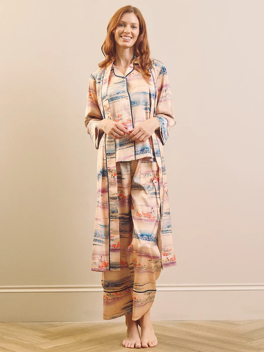 Golden Hour Satin Robe