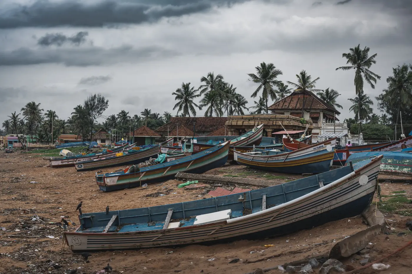 Boats in the monsoon