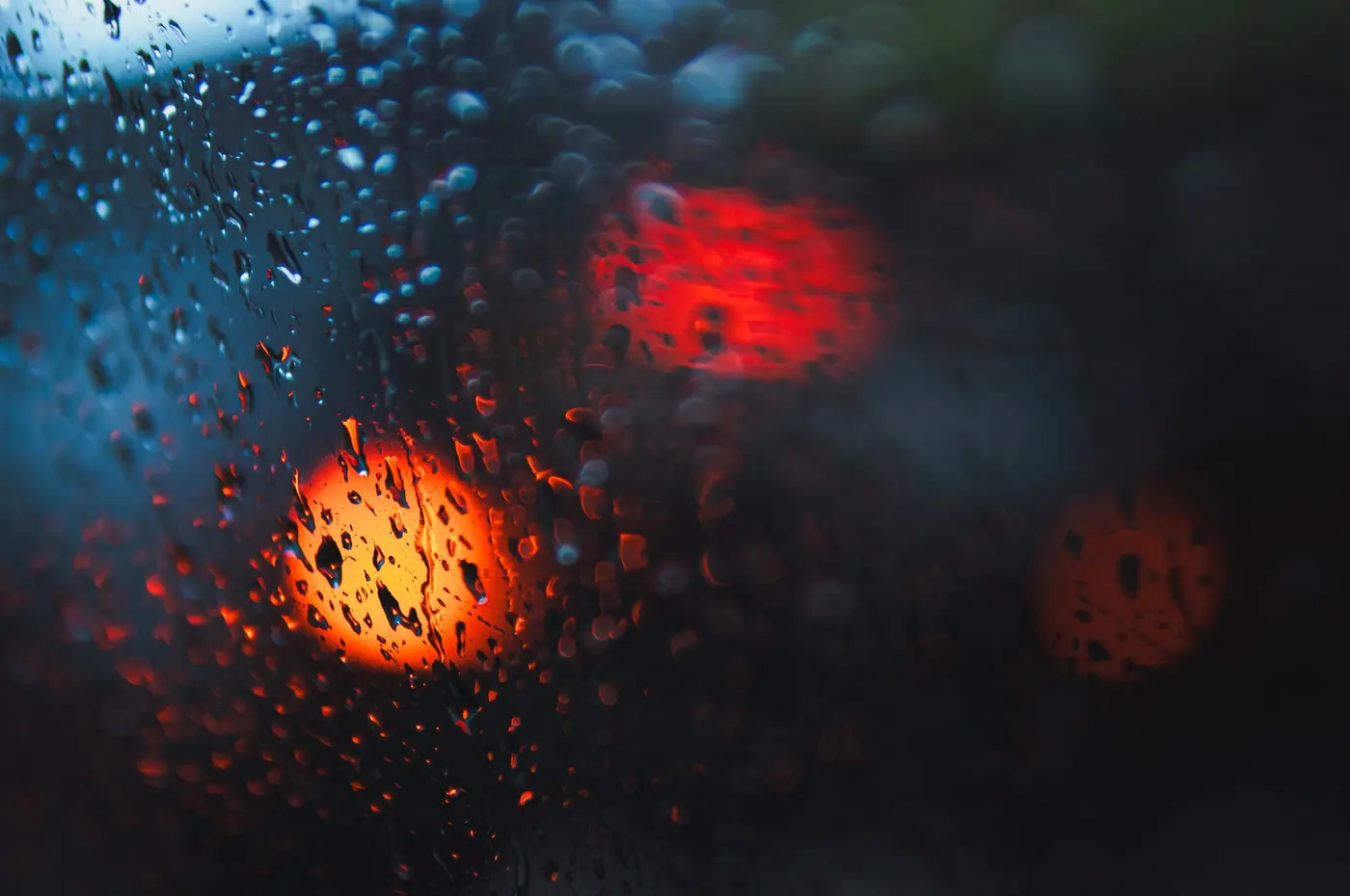 Rain on the glass
