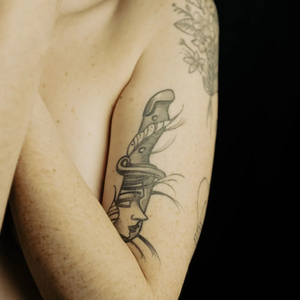 Cactus doodles, Fine-line tattoo on the Forearm by Kabir Rao