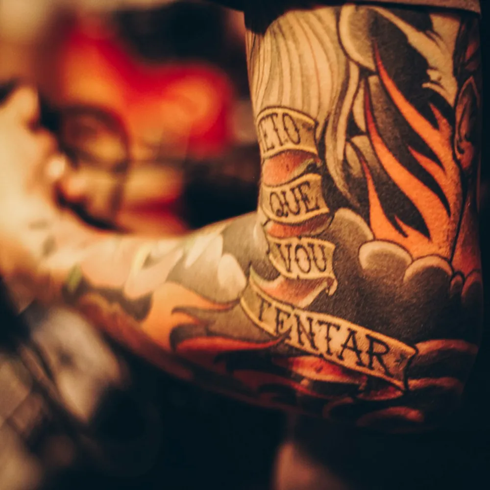 Blackwork tattoo example