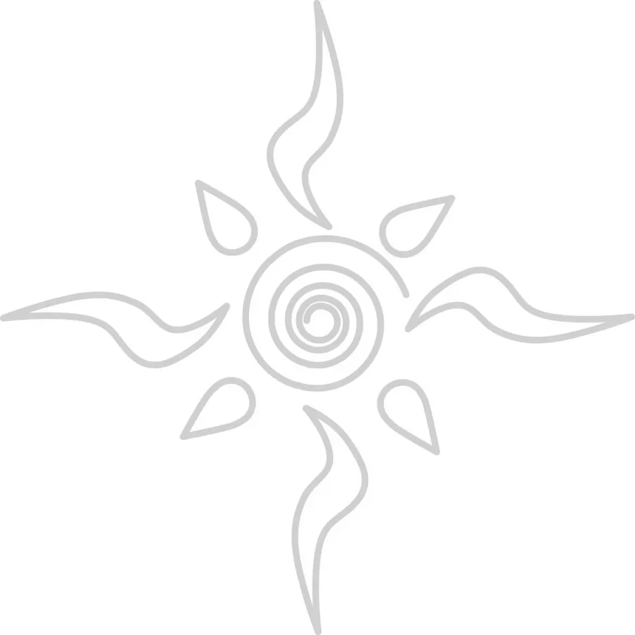 Spiral sun, flash design by Kabir Rao