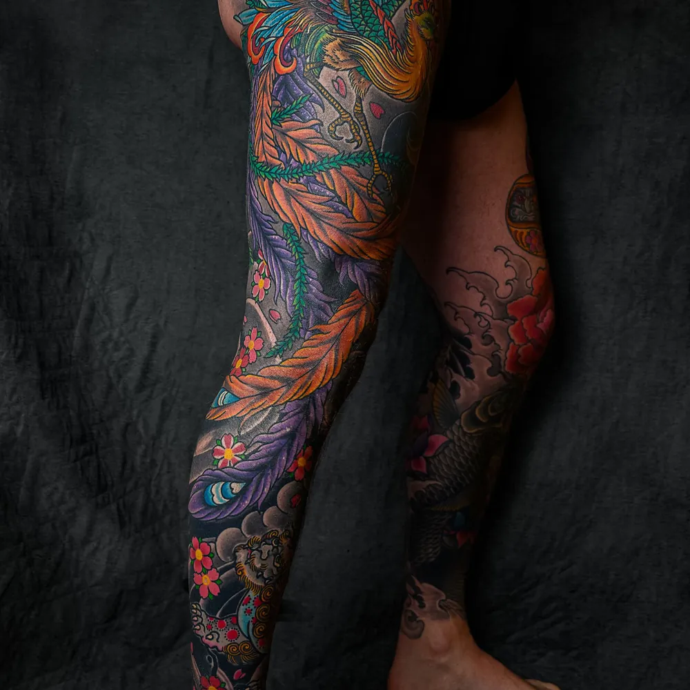 Owl & clock, Watercolour tattoo on the Shoulder by Isha Menon
