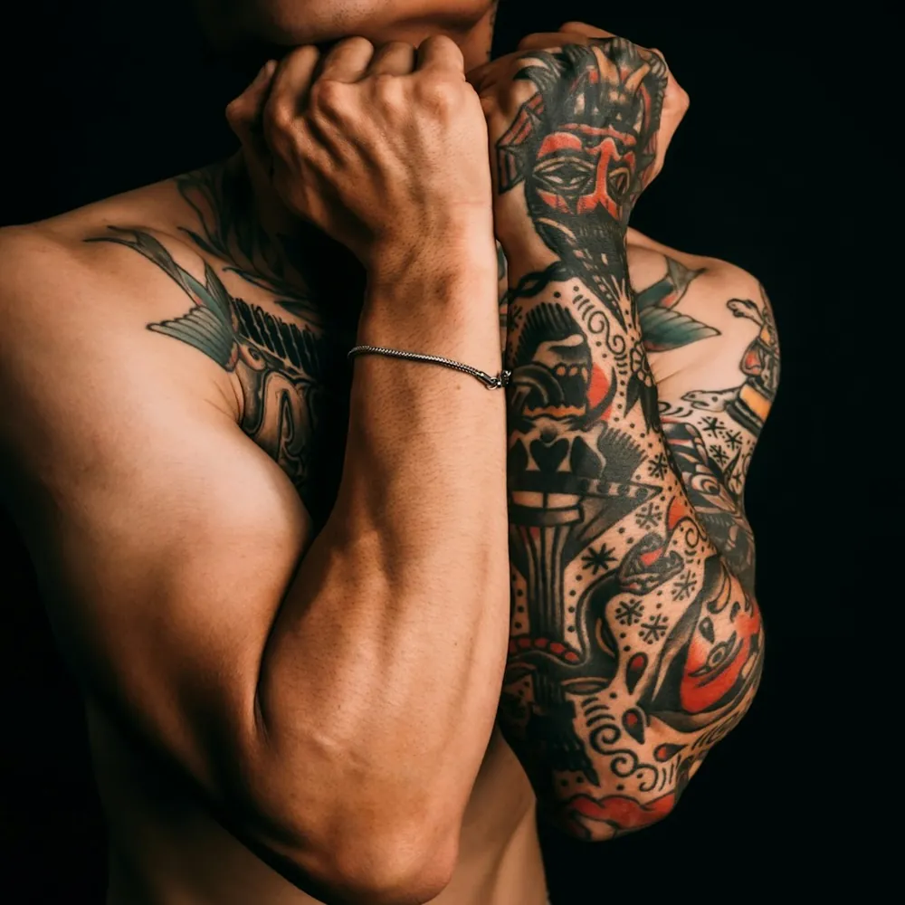 Traditional sleeves, Traditional tattoo on the Both arms by Rohan Bhatt