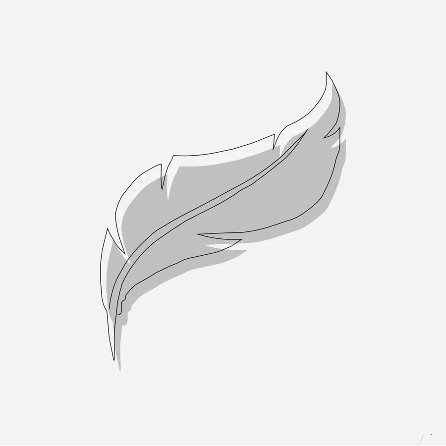 Feather, flash design by Mara D'Souza