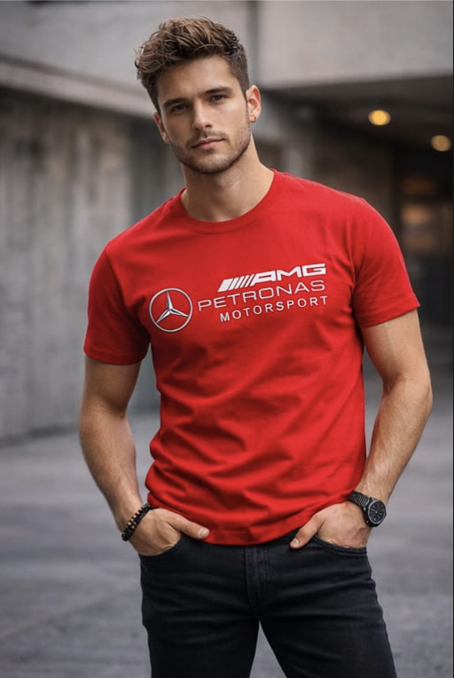 Mercedes AMG Petronas Motorsport Classic Fit T-Shirt – Red