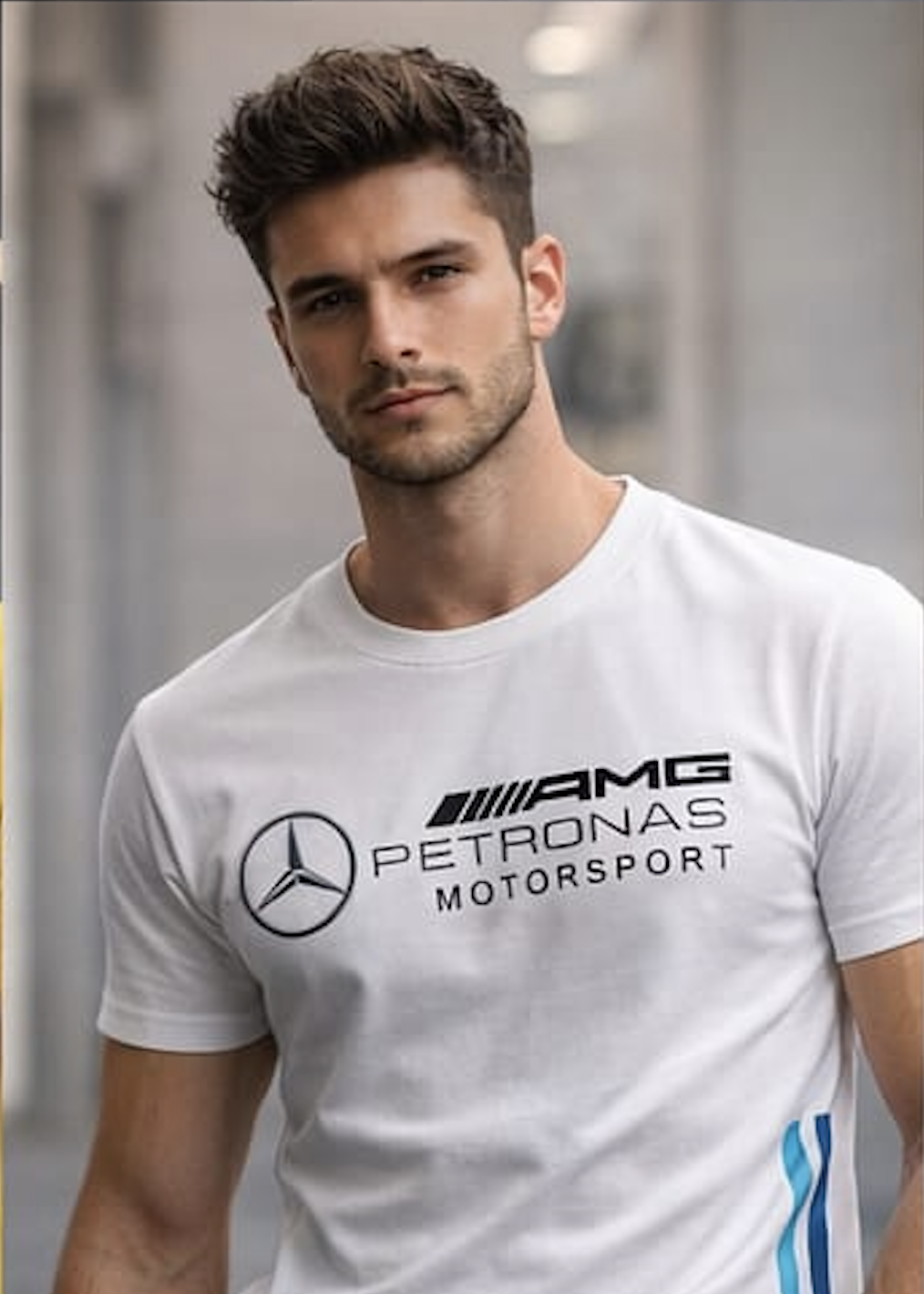Mercedes AMG Petronas Motorsport White Signature T-Shirt – Minimal Sport Edition