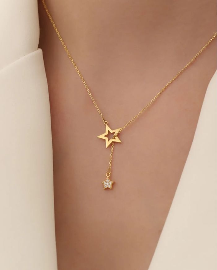 Star rose Golden LocketMade 925 sterling silver
