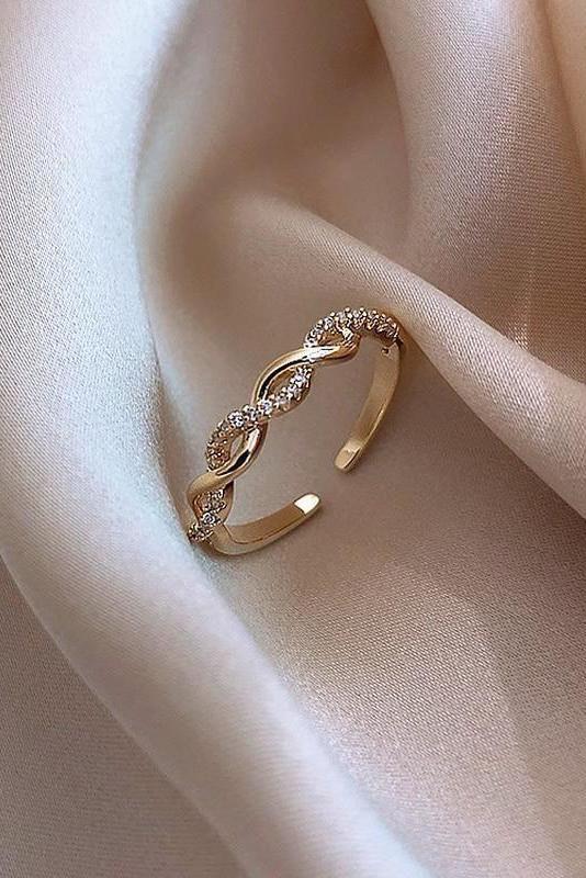 Elegant Twisted Crystal Open Bracelet Made 925 Sterling Silver