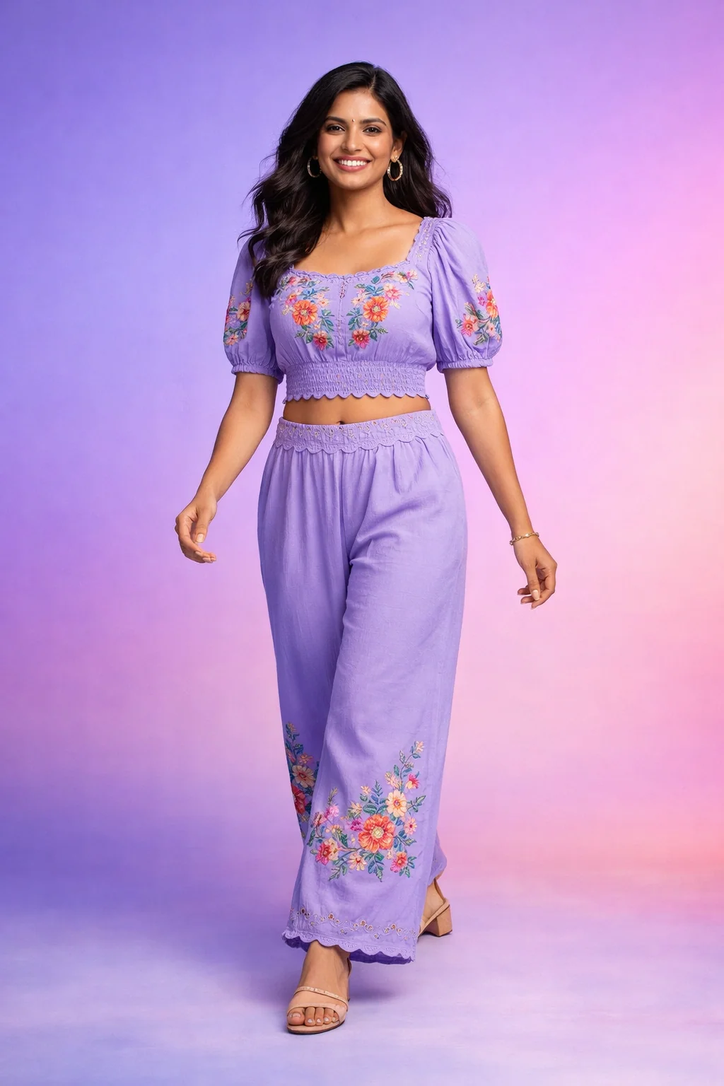 Embroidered Co-ord Set