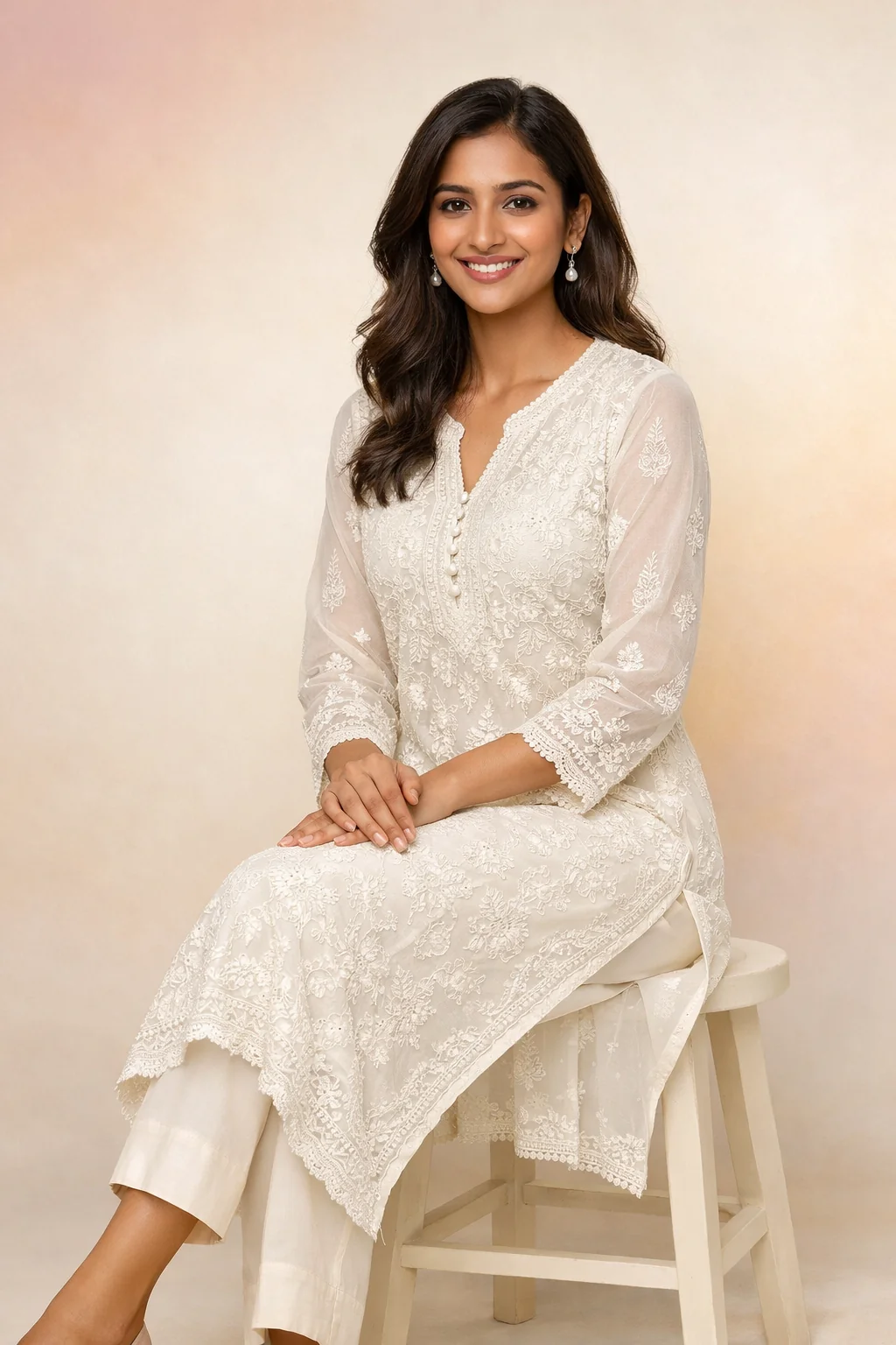 Lakhnavi Chikankari Kurta