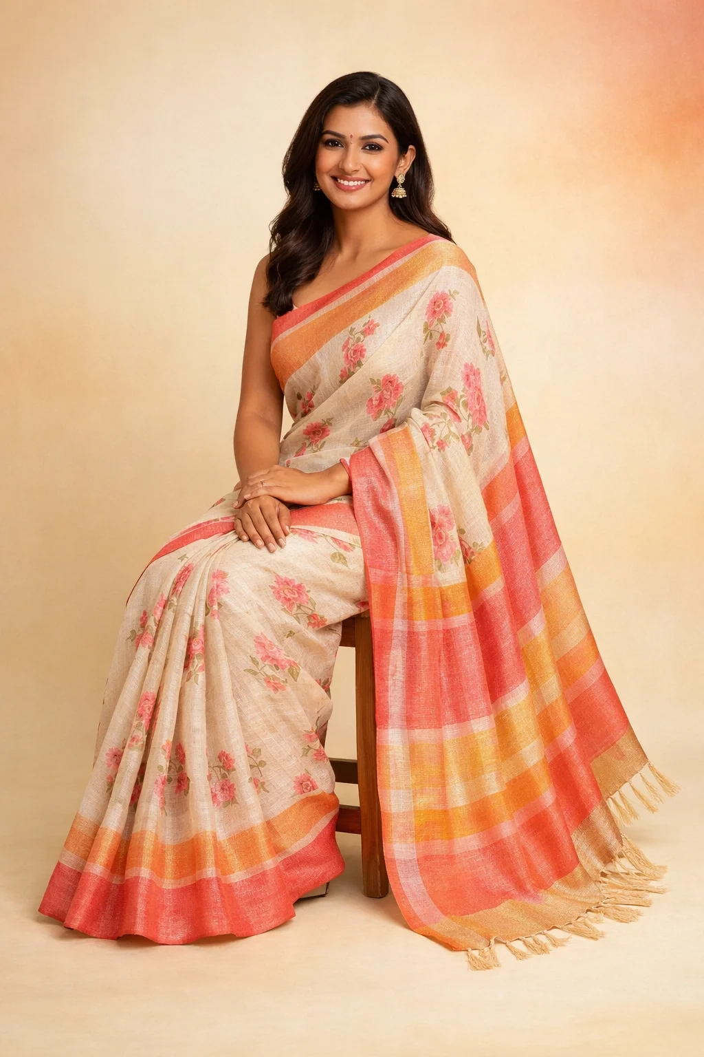 Linen Weave Saree