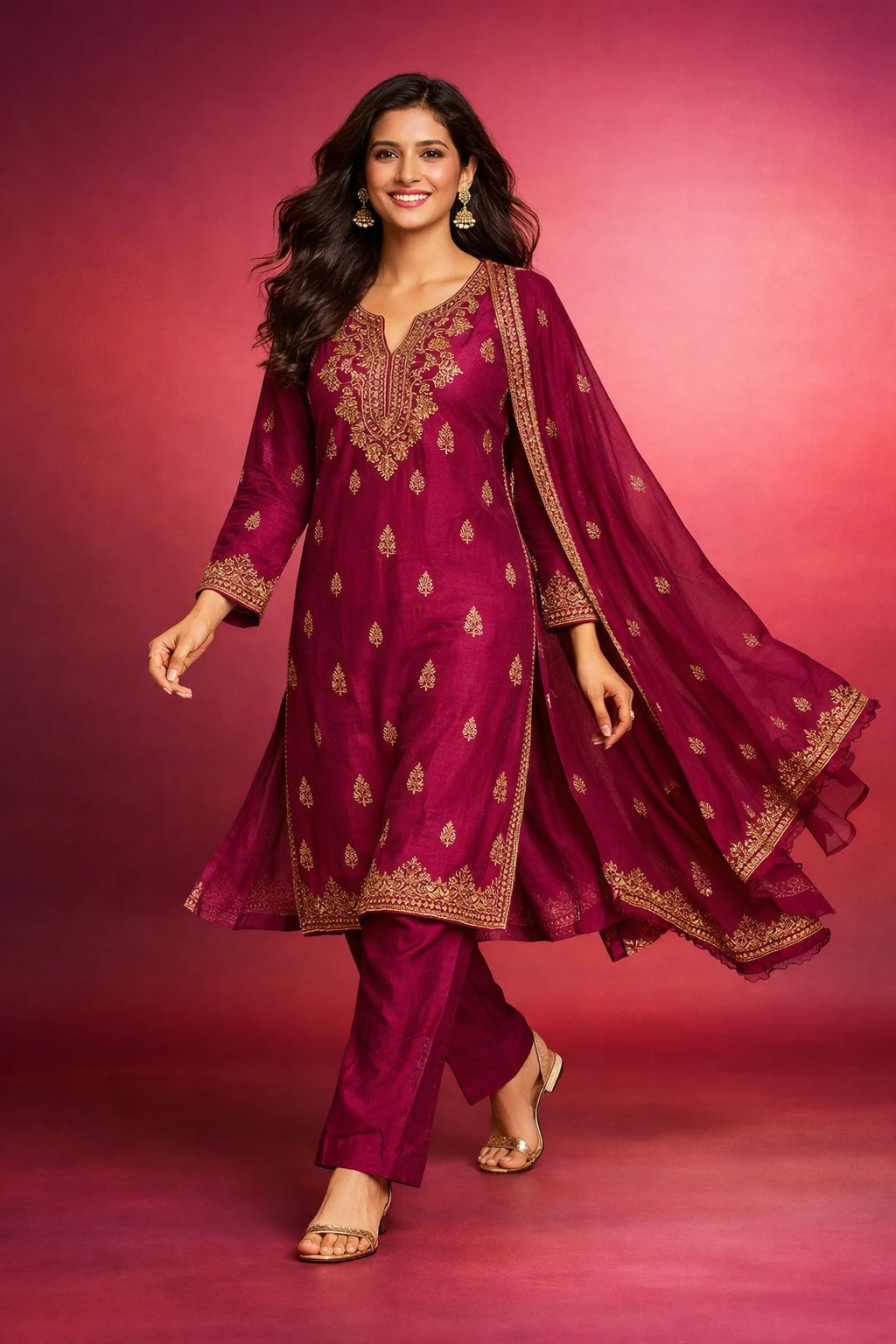 Nayaab Zari Embroidered Kurta Set