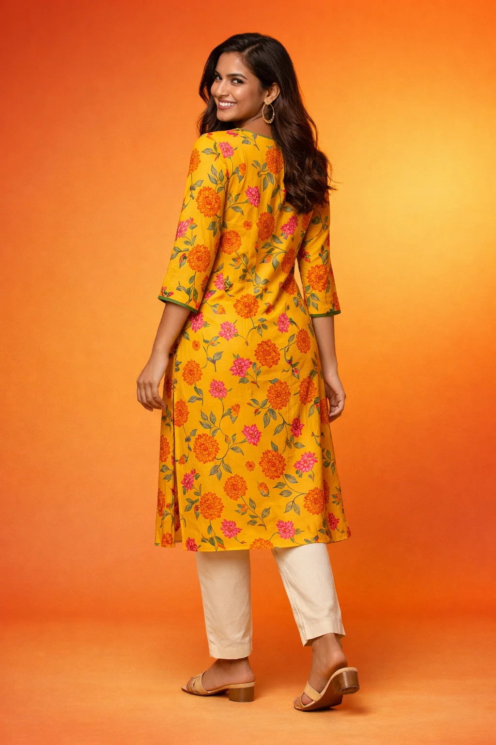 Rang Marigold Printed Kurta